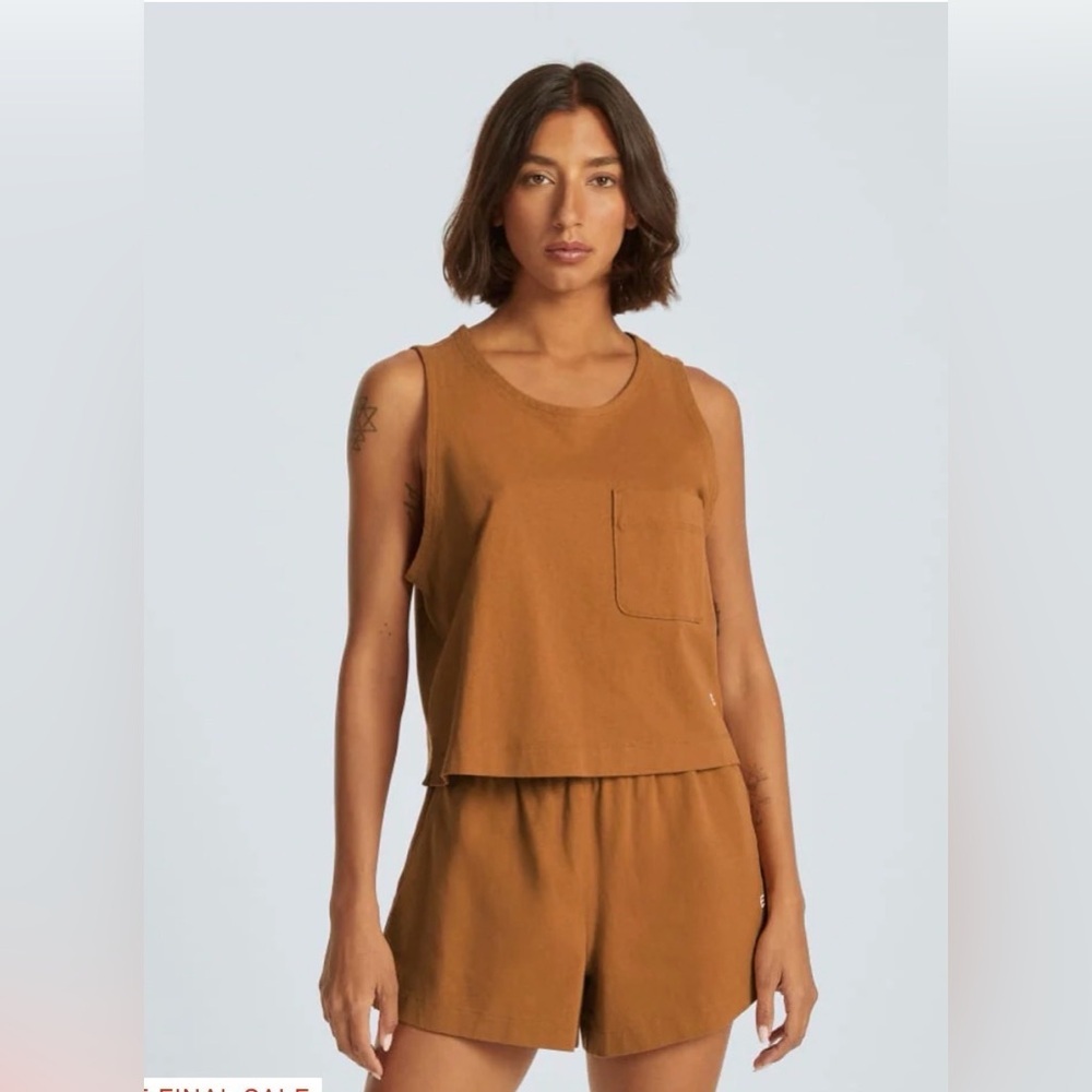 Everlane Tank Top in Camel Brown